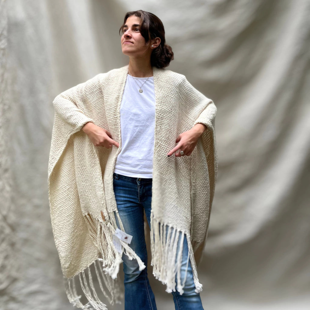 Ruana Irupé – Merino & Cotton